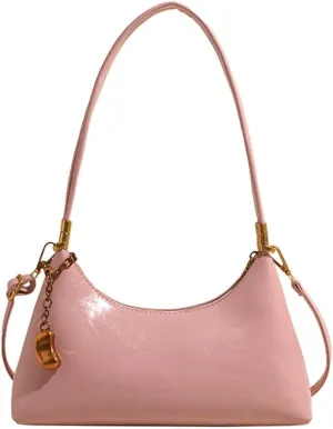 2025 Spring Women's Elegant Underarm Bag  Minimalist Solid Color Shoulder Crossbody Purse, Chic Handbag