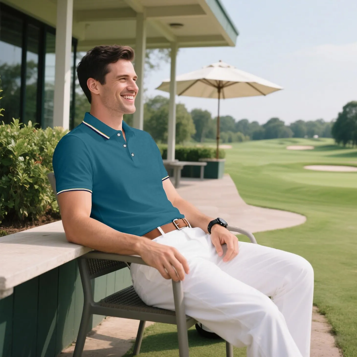 3 Pack Men's Polo Shirts Quick-Dry Short Sleeve Athletic Polo Shirts Moisture Wicking T Shirt Casual Golf Shirts