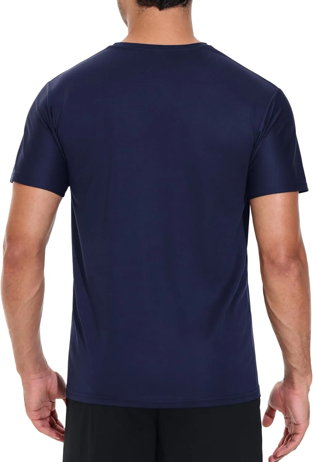 5 Pack Men's Dry Fit Shirts, Moisture Wicking Tees, Mesh Breathable Athletic Workout Fitness Short Sleeve