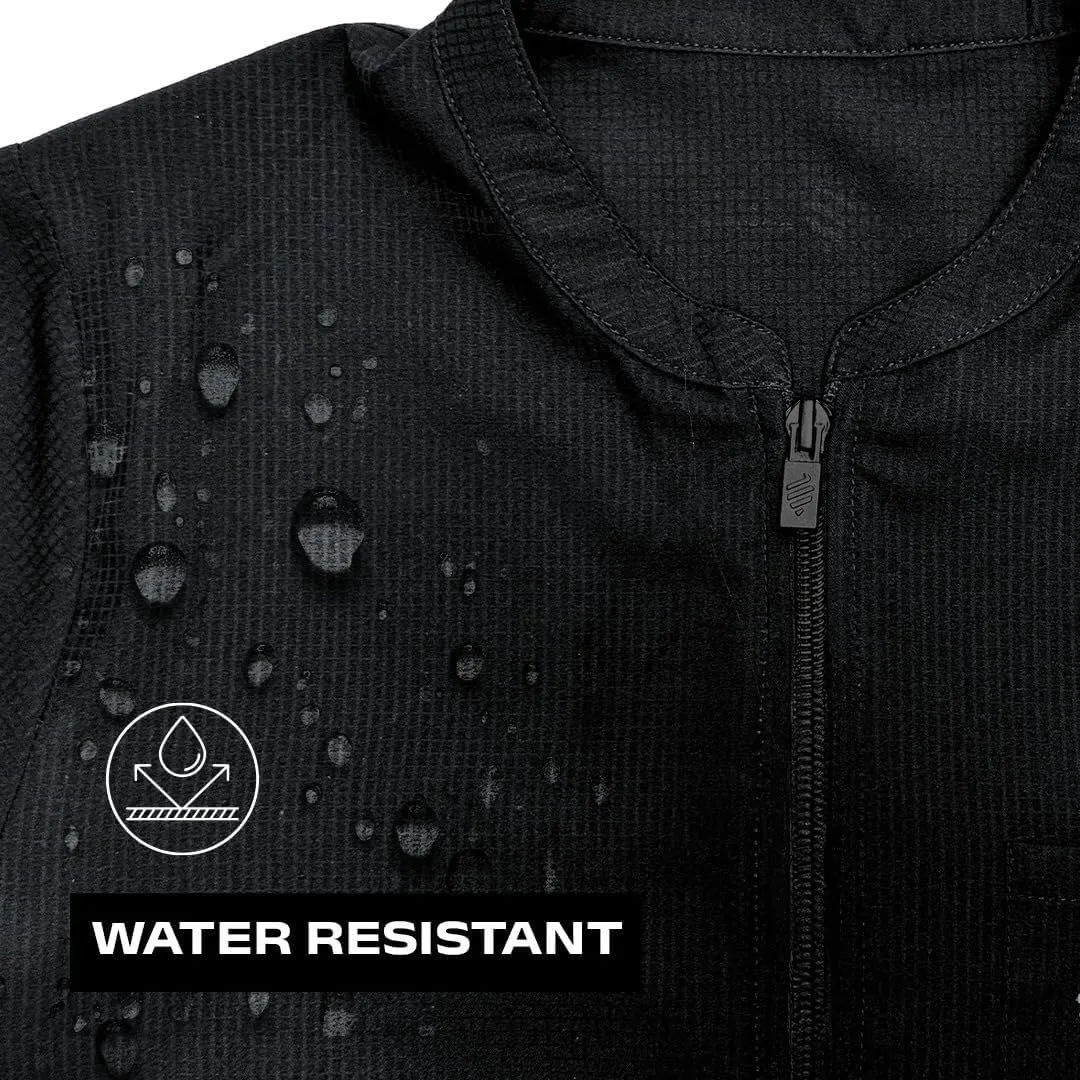 Barber Strong The Women's Barber Jacket, Hair Repellent, Vented Side Panels, 2-Way Zipper, Moisture Wicking