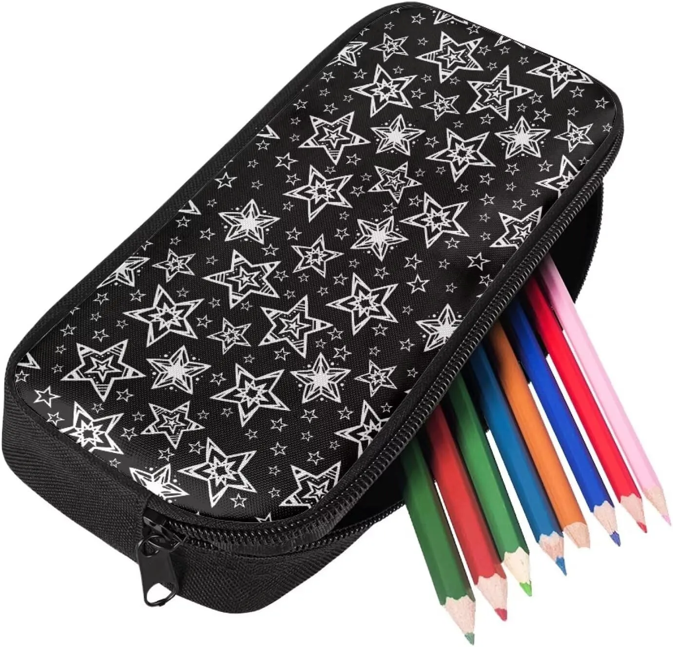 Boys Girl Backpack Set for Students  Cool Stars Minimalist Print Schoolbag Bookbag, Lunch Tote, Pencil Pouch, Polyester Fabric, Large Capacity, Side Bottle Holder Designs for Kids Teens