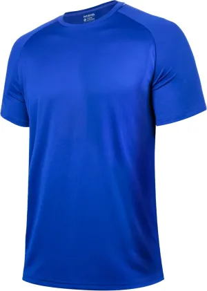 BRISIRA Coolmax Cooling Workout Shirts for Men Quick Dry Fit Moisture Wicking Gym Tshirts Athletic Active Short Sleeve Tees