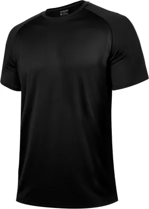 BRISIRA Coolmax Cooling Workout Shirts for Men Quick Dry Fit Moisture Wicking Gym Tshirts Athletic Active Short Sleeve Tees