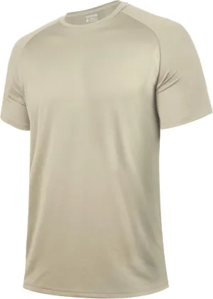 BRISIRA Coolmax Cooling Workout Shirts for Men Quick Dry Fit Moisture Wicking Gym Tshirts Athletic Active Short Sleeve Tees