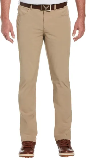 Callaway Mens EverPlay 5-Pocket Golf Pants with Comfort Waistband, Stretch Non-Iron Fabric, Moisture-Wicking, Tapered Fit