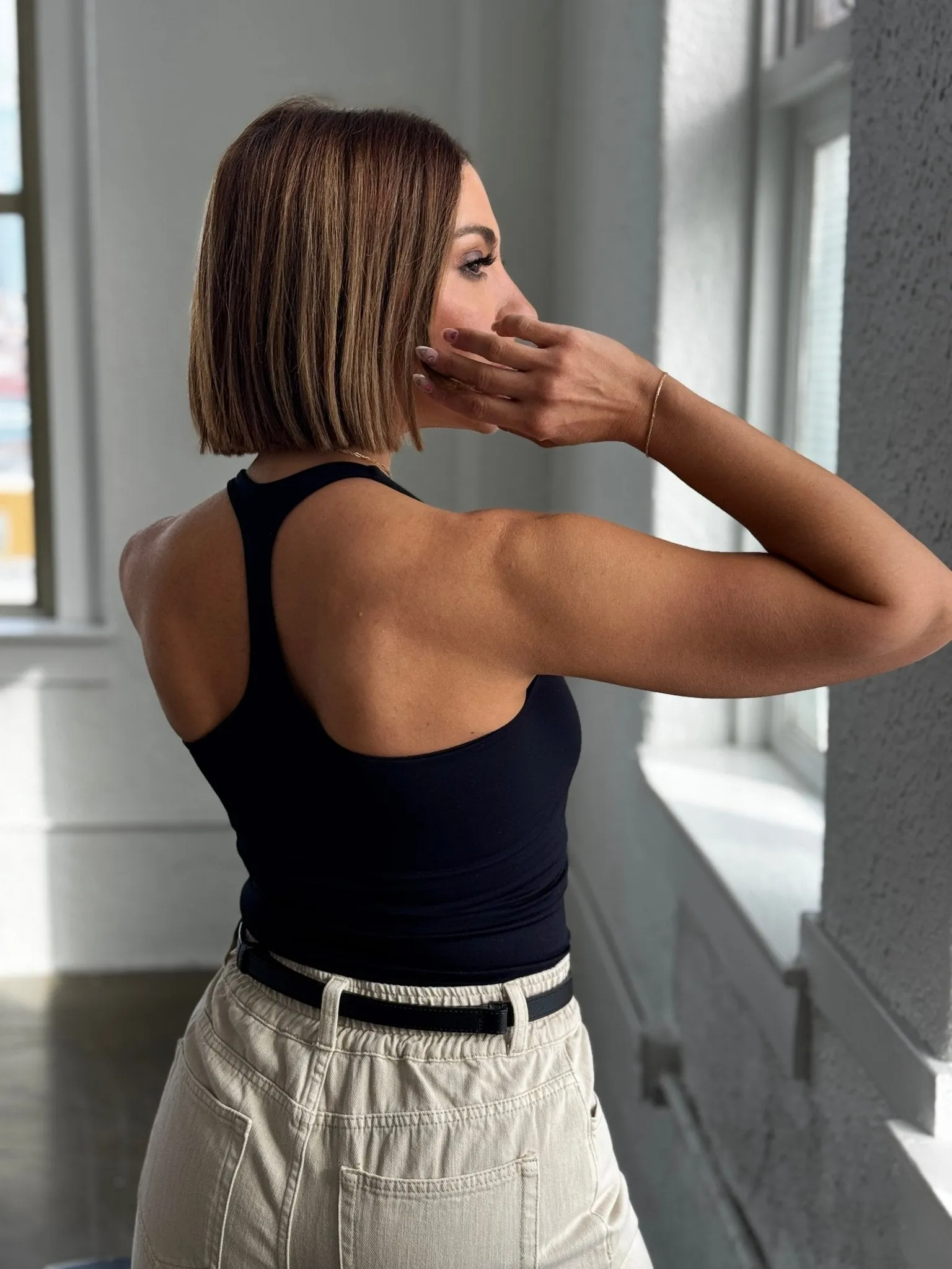 Clean Lines Racerback Cami (Black) by Free People