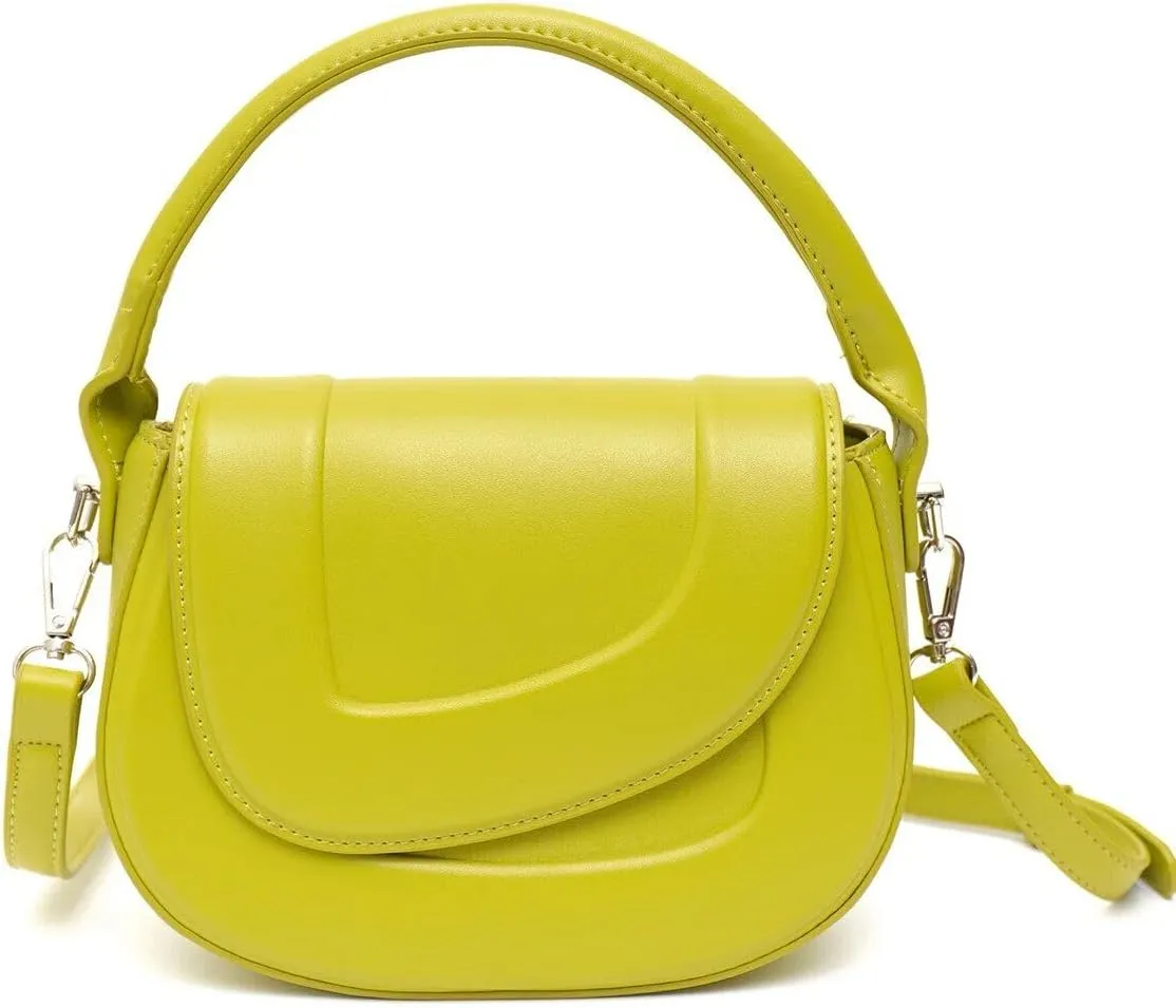 elegant minimalist saddle shoulder bag