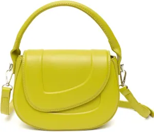 elegant minimalist saddle shoulder bag