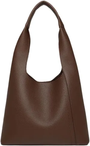 Ethical Vegan Leather Slouchy Hobo & Tote Bags for Women - 2 Pcs Casual Chic Shoulder Purses
