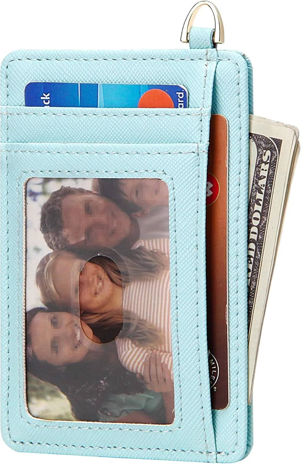 GEEAD Slim Minimalist Front Pocket RFID Blocking Card Holder Wallets for Men & Women