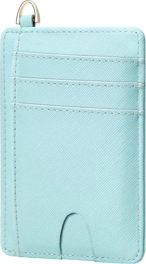 GEEAD Slim Minimalist Front Pocket RFID Blocking Card Holder Wallets for Men & Women