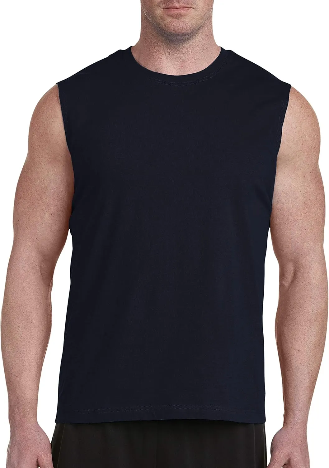 Harbor Bay by DXL Big and Tall Moisture-Wicking Muscle T-Shirt