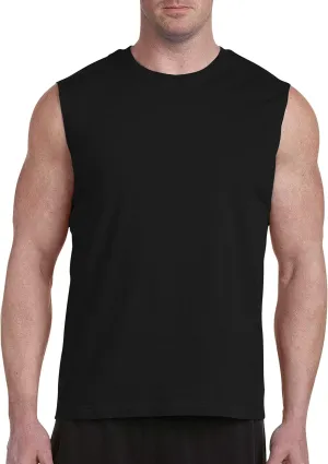 Harbor Bay by DXL Big and Tall Moisture-Wicking Muscle T-Shirt