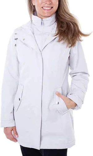 HFX Ladies' All Weather Trench Coat (Cement, XS)