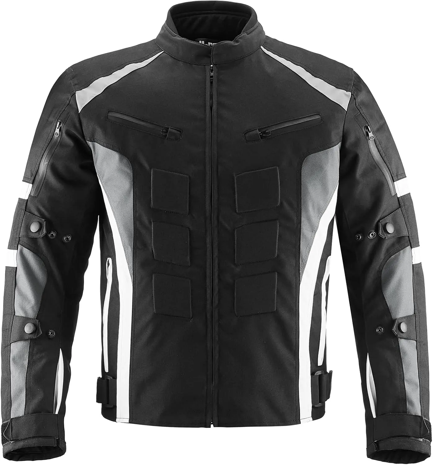 ILM Motorcycle Jacket with CE Armor for Men Enduro Touring Dualsport Riding Water Resistant Textile All-weather B02