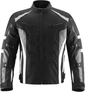 ILM Motorcycle Jacket with CE Armor for Men Enduro Touring Dualsport Riding Water Resistant Textile All-weather B02