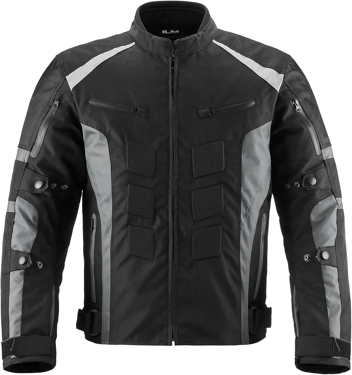 ILM Motorcycle Jacket with CE Armor for Men Enduro Touring Dualsport Riding Water Resistant Textile All-weather B02
