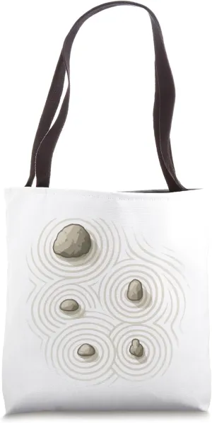 Japanese Zen Rock Garden Minimalist, Meditation Mindfulness Tote Bag