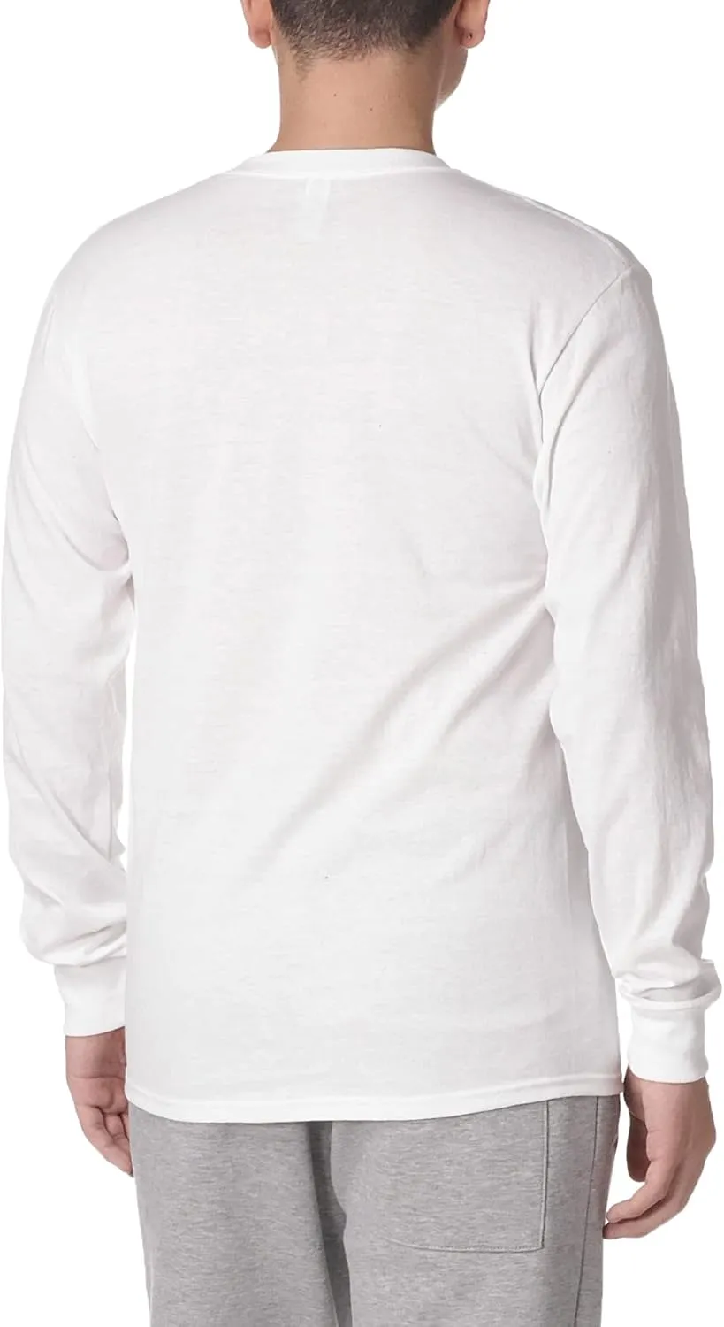 Jerzees Men's Dri-Power Cotton Blend Long Sleeve Tees, Moisture Wicking, Odor Protection, UPF 30 , Sizes S-3x