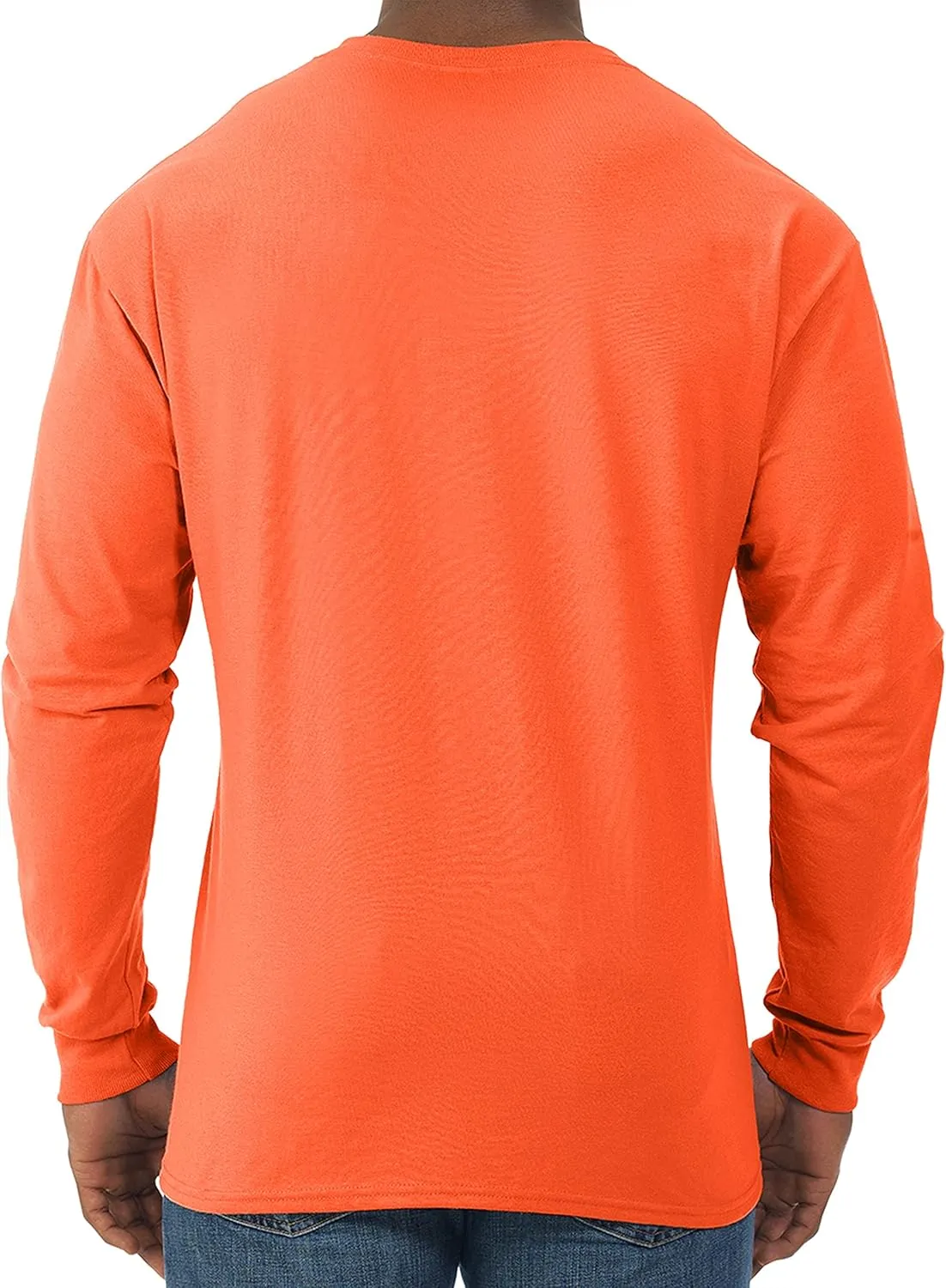 Jerzees Men's Dri-Power Cotton Blend Long Sleeve Tees, Moisture Wicking, Odor Protection, UPF 30 , Sizes S-3x