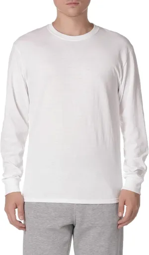 Jerzees Men's Dri-Power Cotton Blend Long Sleeve Tees, Moisture Wicking, Odor Protection, UPF 30 , Sizes S-3x