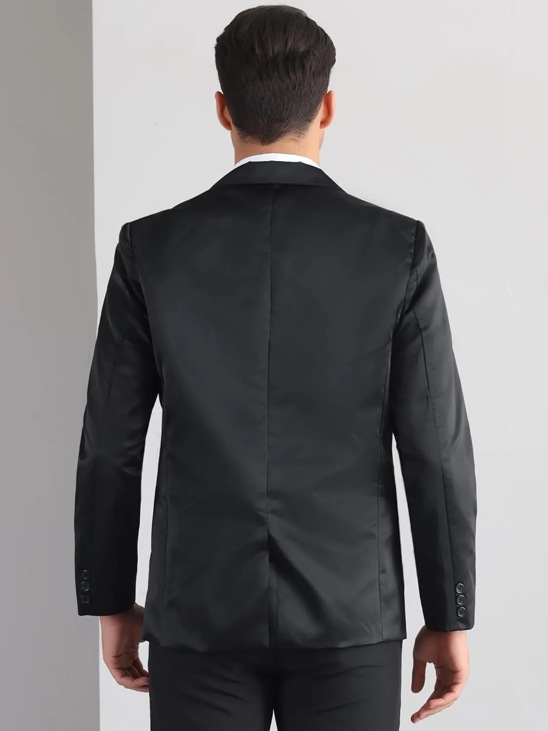 Lars Amadeus Formal Blazer for Men's Single Breasted Peak Lapel Business Suit Jacket Classic Sport Coats