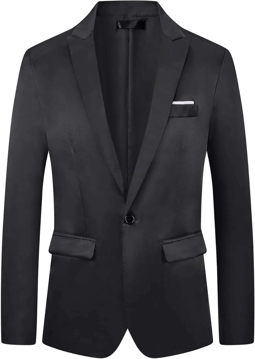 Lars Amadeus Formal Blazer for Men's Single Breasted Peak Lapel Business Suit Jacket Classic Sport Coats