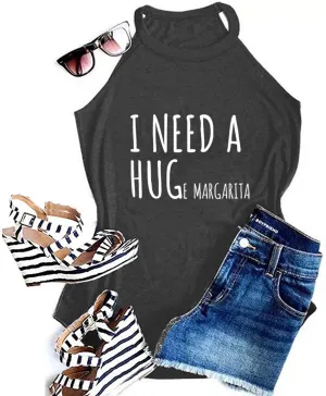 Mamacita Needs a Margarita Women Funny Shirts Workout Tops Graphic Beach Holiday Outfit Tees