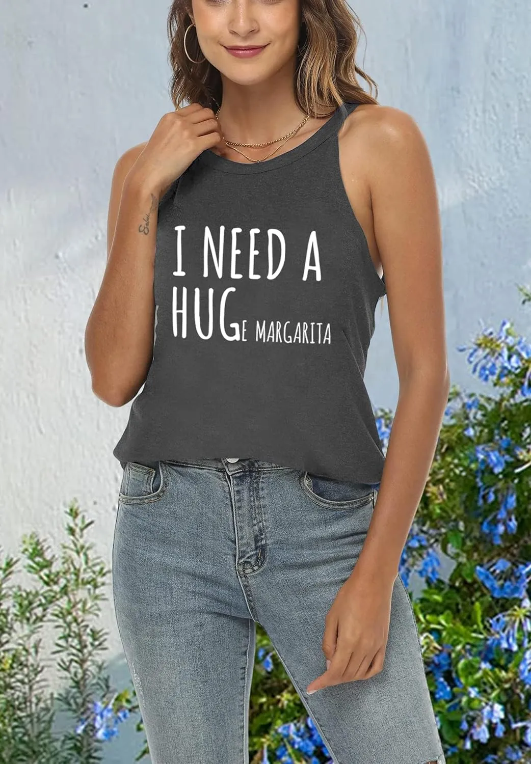 Mamacita Needs a Margarita Women Funny Shirts Workout Tops Graphic Beach Holiday Outfit Tees