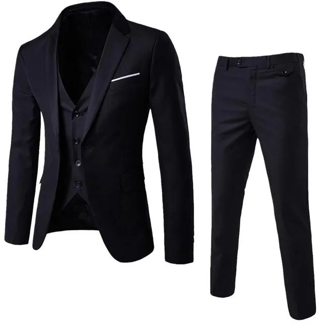 Men Blazer Suit Set Man Male Tuxedo Trouses