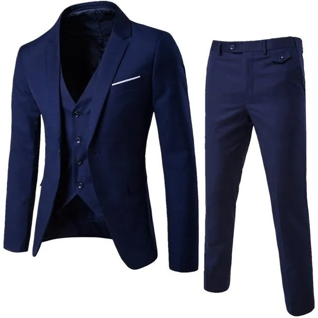 Men Blazer Suit Set Man Male Tuxedo Trouses