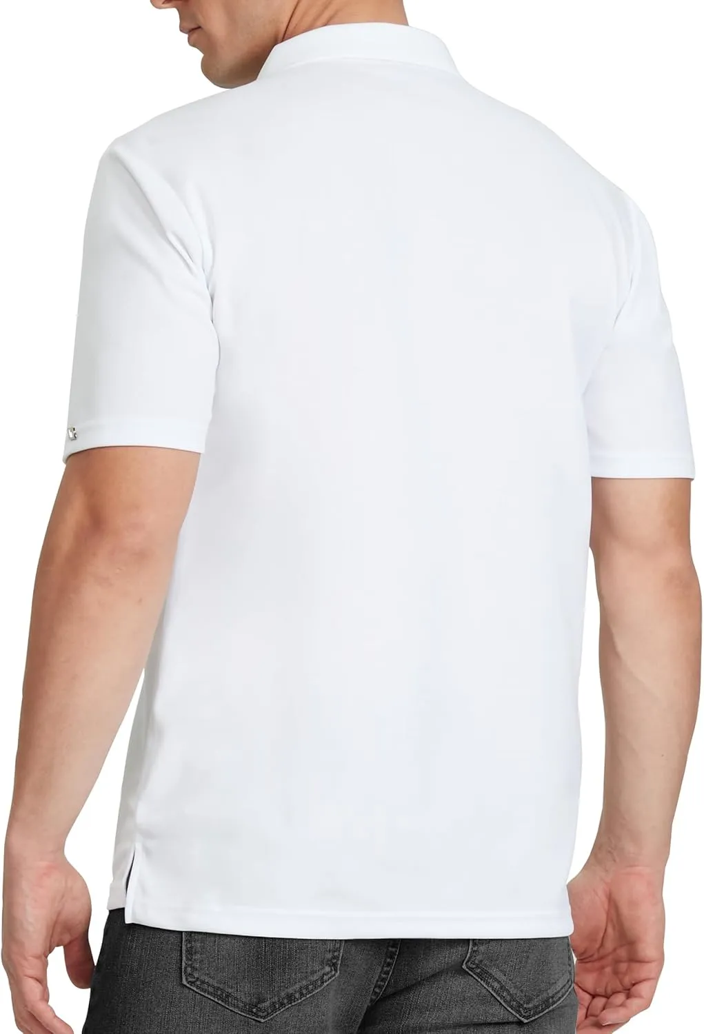 Men's Polo Shirt UPF 50  Tees Sun Shirts 1/4 Zip Up Golf Shirts Fishing Running Rash Guard T-Shirts Quick Dry