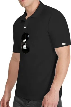 Men's Polo Shirt UPF 50  Tees Sun Shirts 1/4 Zip Up Golf Shirts Fishing Running Rash Guard T-Shirts Quick Dry