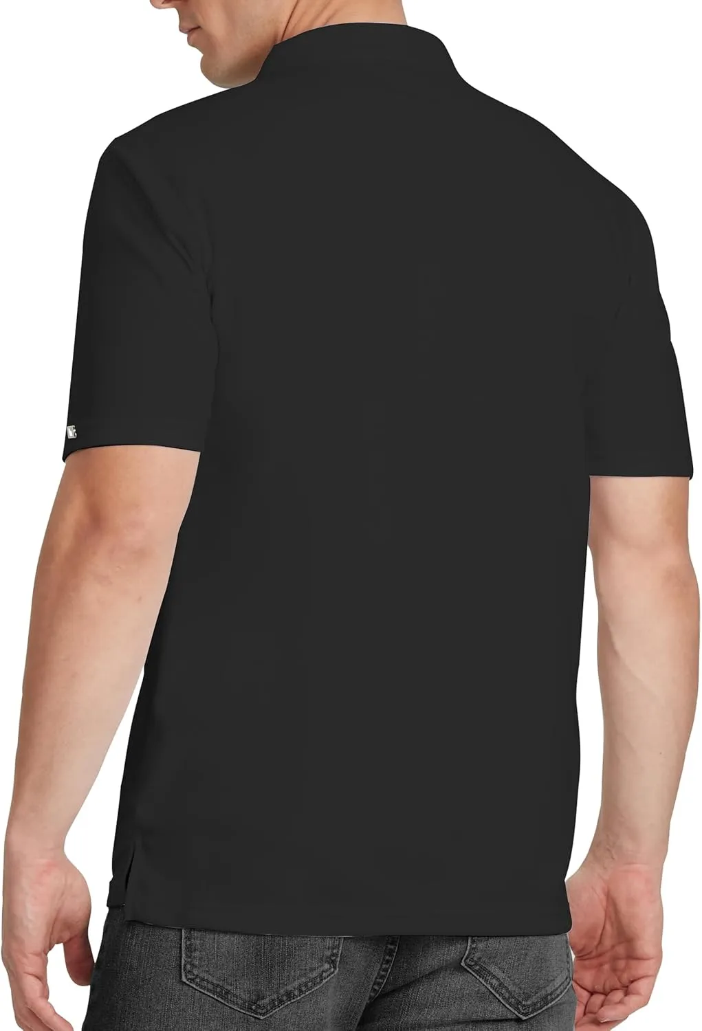 Men's Polo Shirt UPF 50  Tees Sun Shirts 1/4 Zip Up Golf Shirts Fishing Running Rash Guard T-Shirts Quick Dry