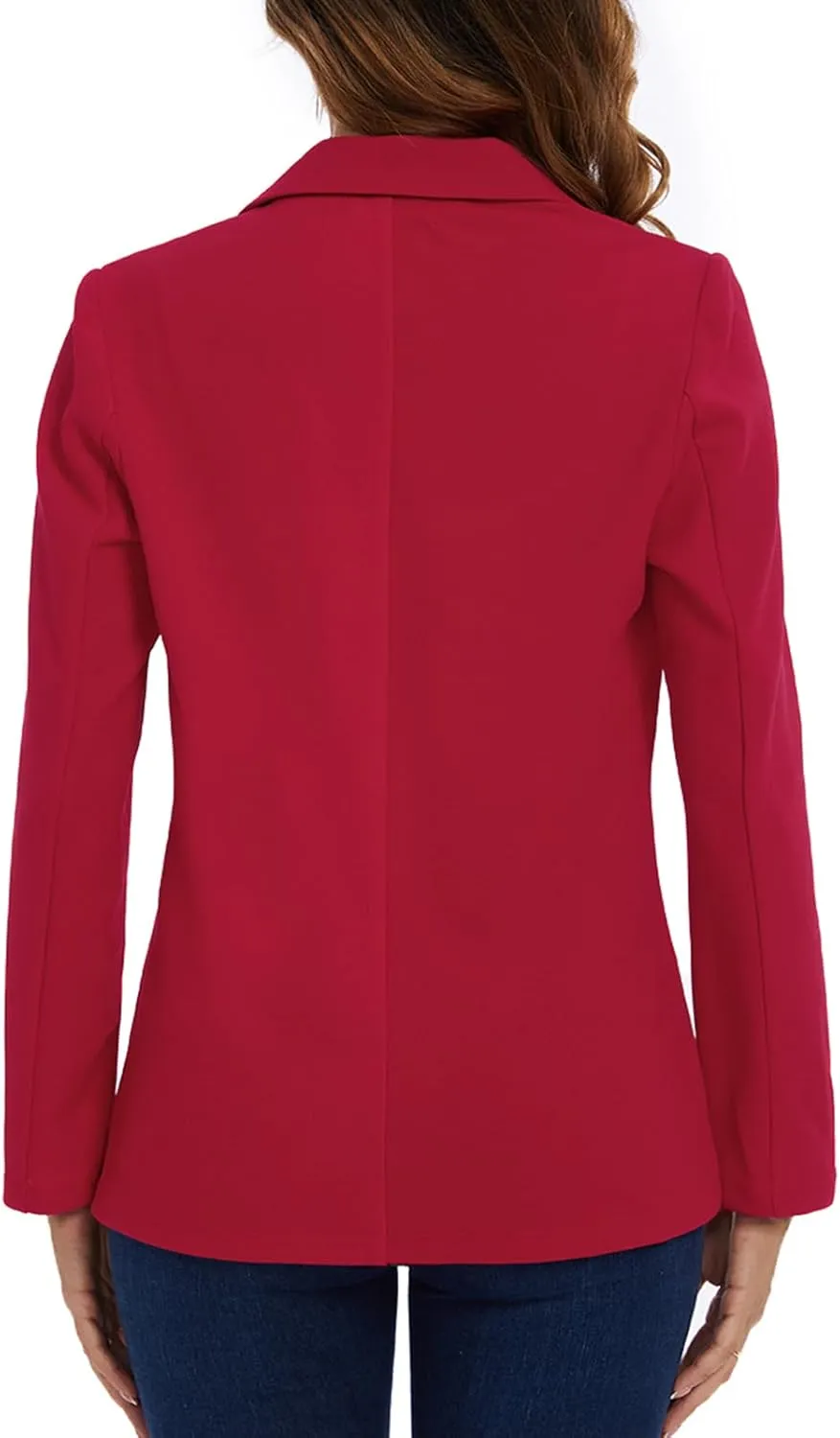 MINTLIMIT Womens Casual Long Sleeve Blazer Button Front Notch Lapel Work Office Business Blazers Jackets with Pockets
