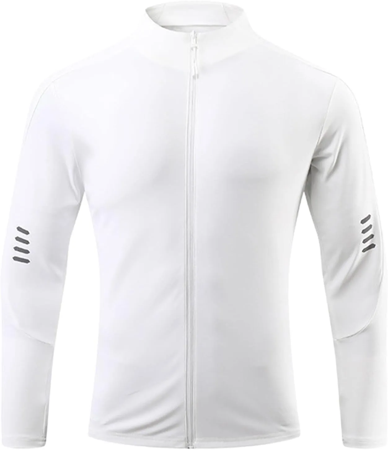 Moisture Wicking Shirts for Men Full Zip Quick Dry Long Sleeve Zipper Hoodie&Jacket Athletic Running Jacket M-3XL
