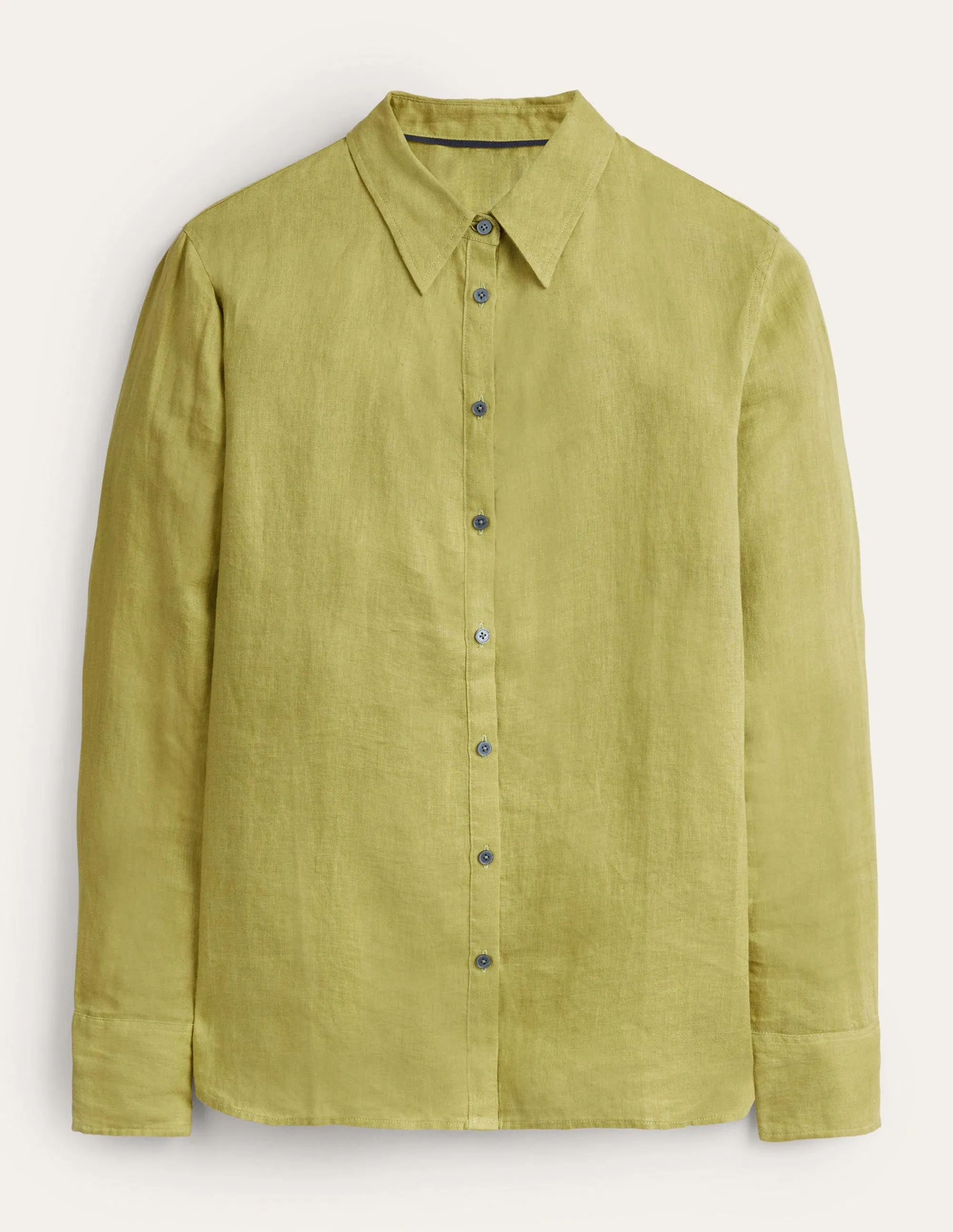 New Linen Shirt-Golden Lime