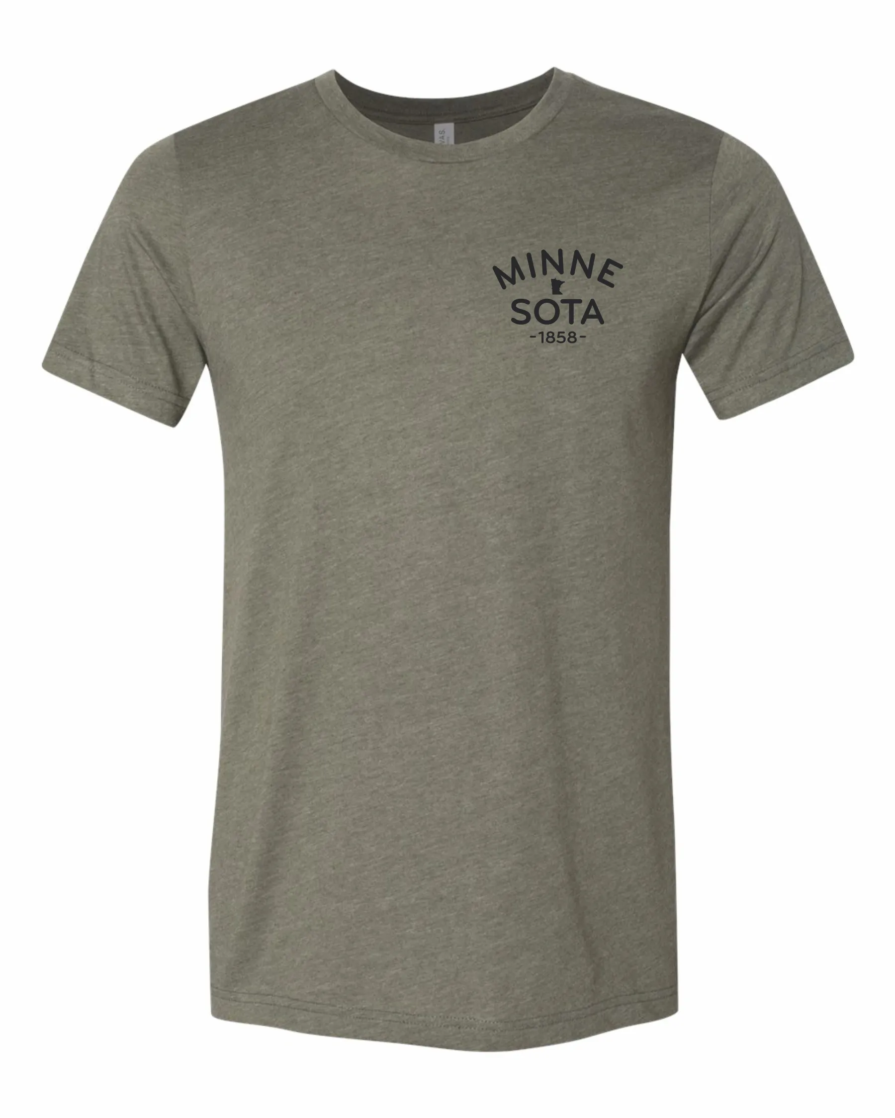 Olive Minnesota Crew Neck Tee - FINAL SALE