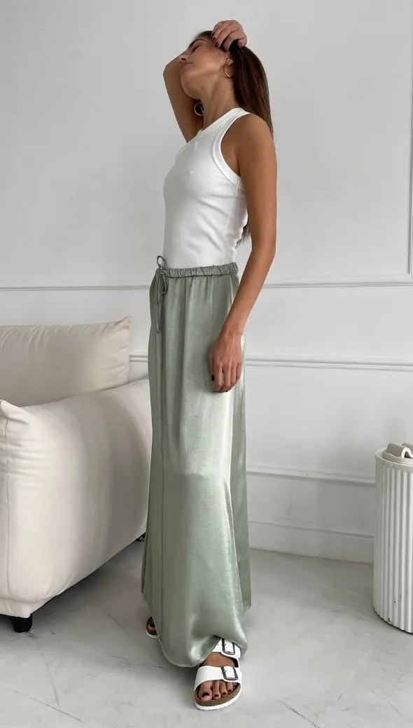 PHOEBE SKIRT - EUCALYPTUS