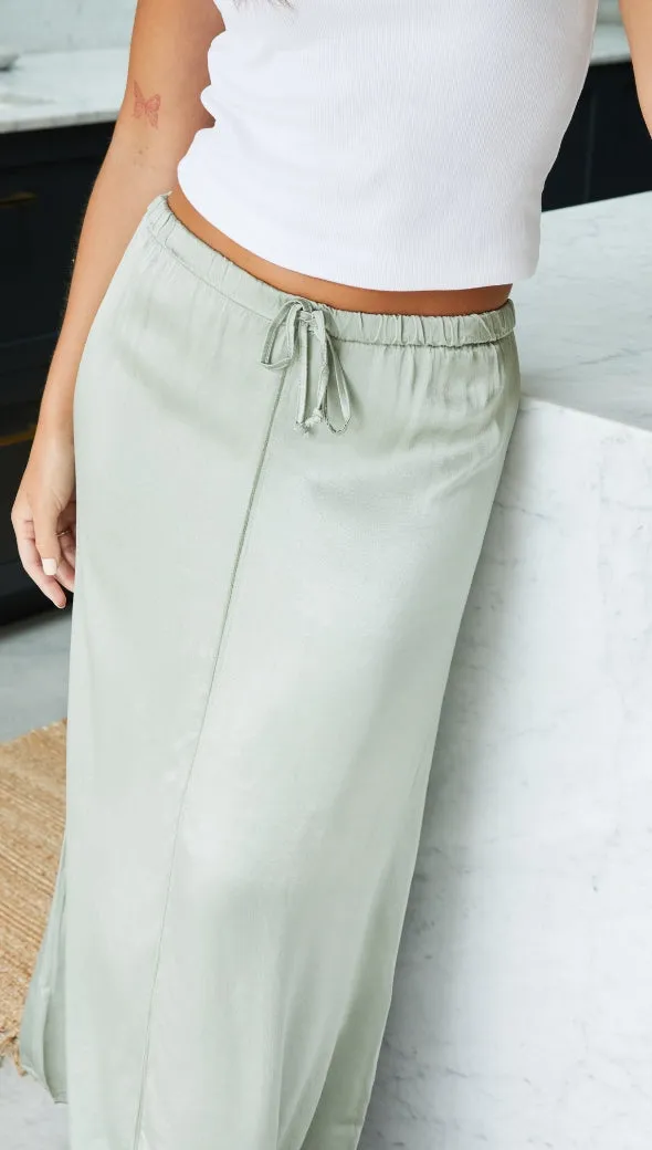 PHOEBE SKIRT - EUCALYPTUS
