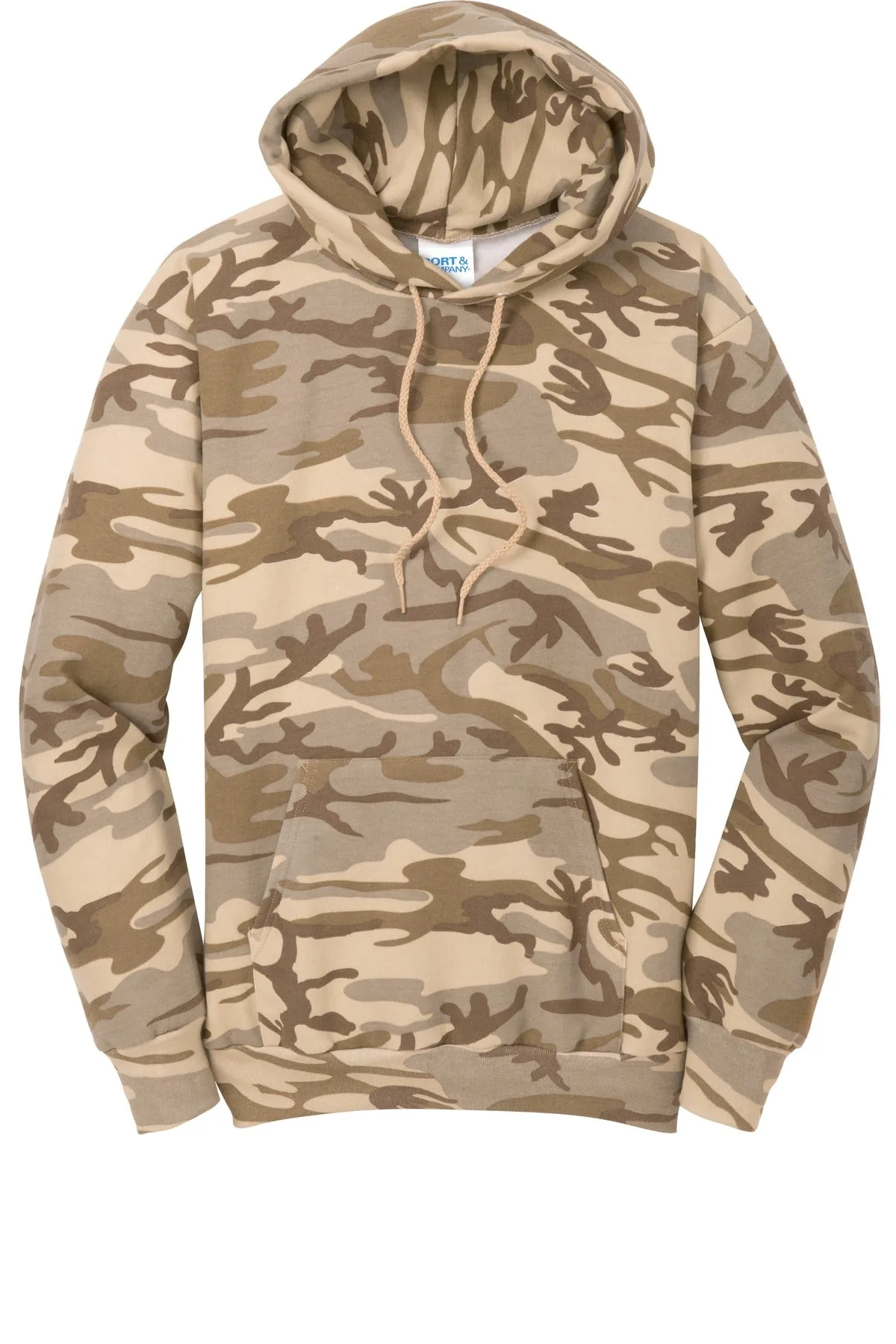 Port & Company Core Fleece Camo Pullover Hooded Sweatshirt. PC78HC