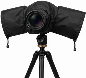 REFLEX CAMERA Universal Protective Waterproof DSLR/SLR Rain Cover with Drawstring Sleeves & Clear Viewing Window for Sony, Canon, Nikon, Panasonic, Lightweight Nylon Protection for All-Weather Outdoor