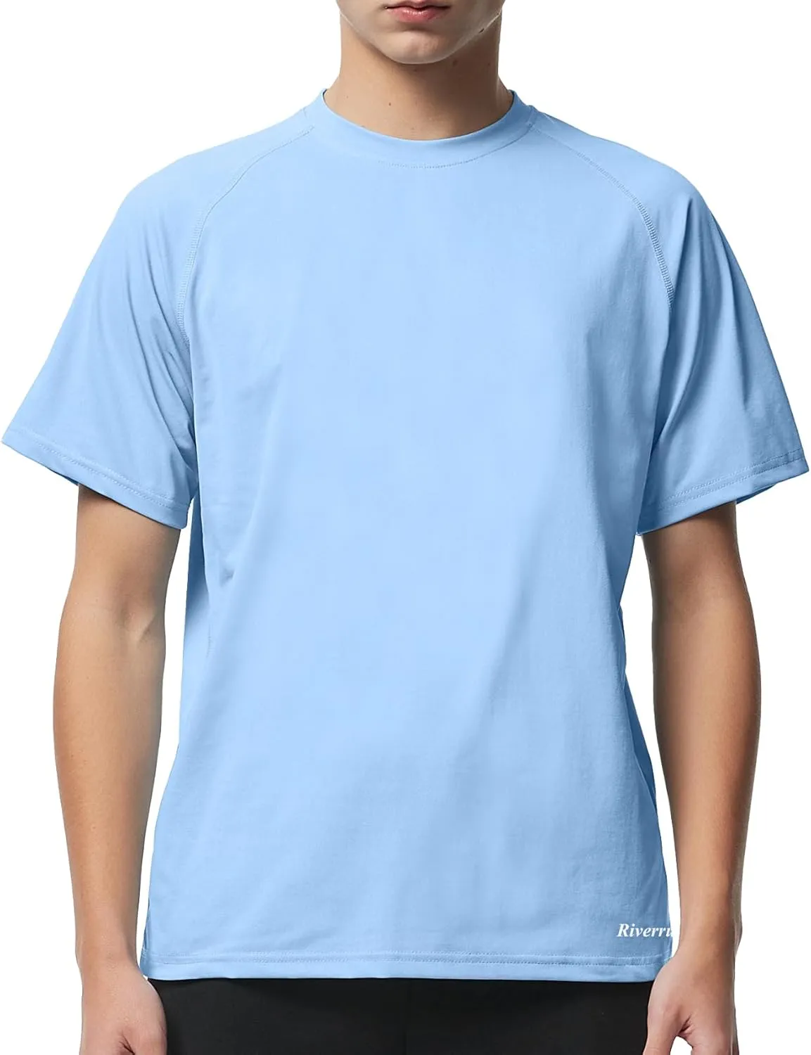 Riverruns Men's Workout Dry Fit Athletic T-Shirts Moisture-Wicking UPF 50  Sun Protection Shirt for Fishing Running Gym Swim