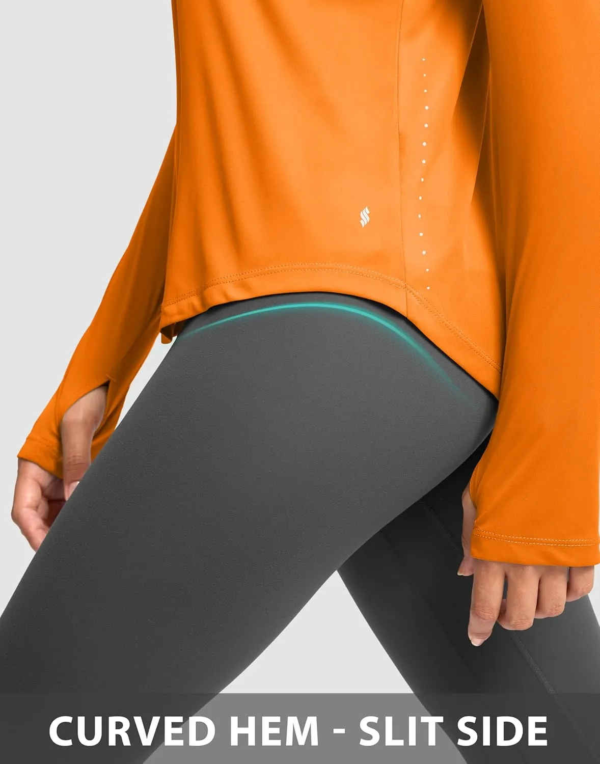 Soothfeel Lightweight Long Sleeve Workout Tops for Women Gym Running Athletic UPF 50  Sun Shirts Tees Moisture Wicking