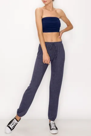 Straight fit Brushed pants