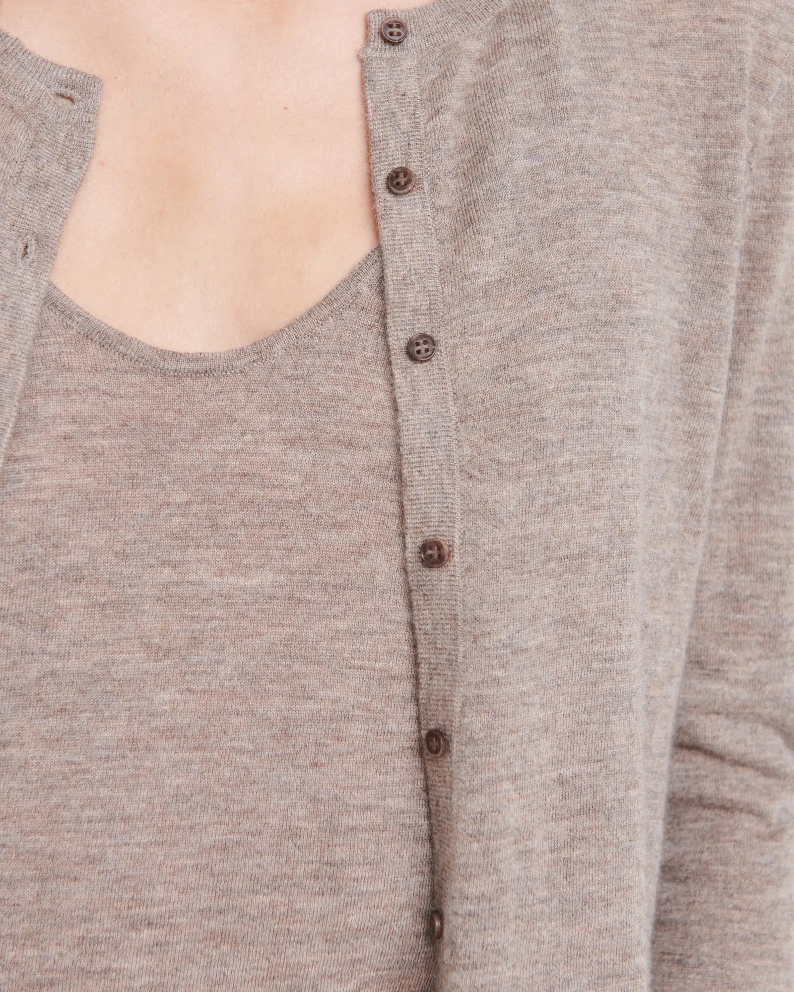 Super Fine Cashmere Cropped Cardigan