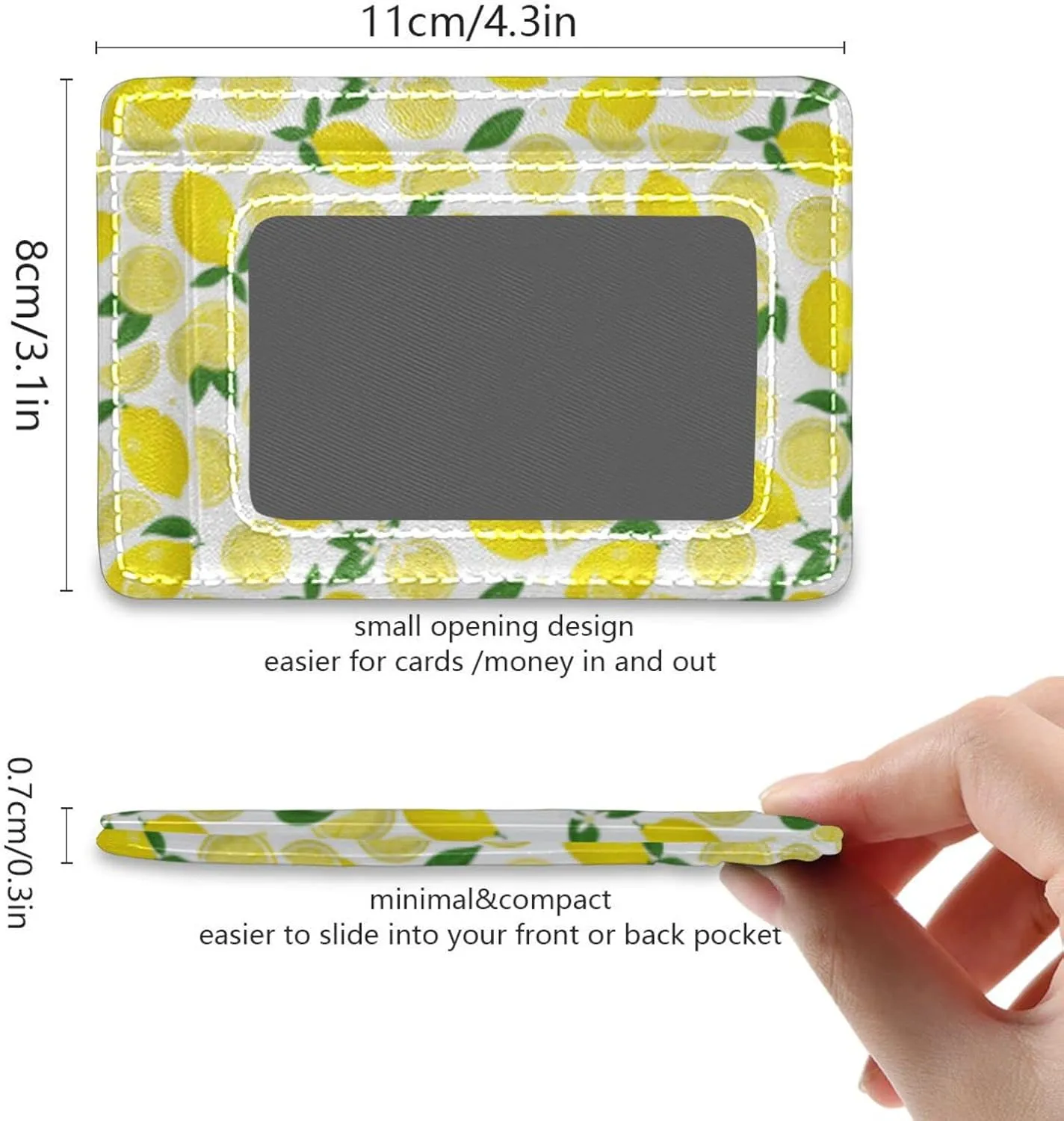 susiyo Slim Minimalist Wallets Rfid Blocking Card Wallets PU Leather Front Pocket Wallets for Men and Women