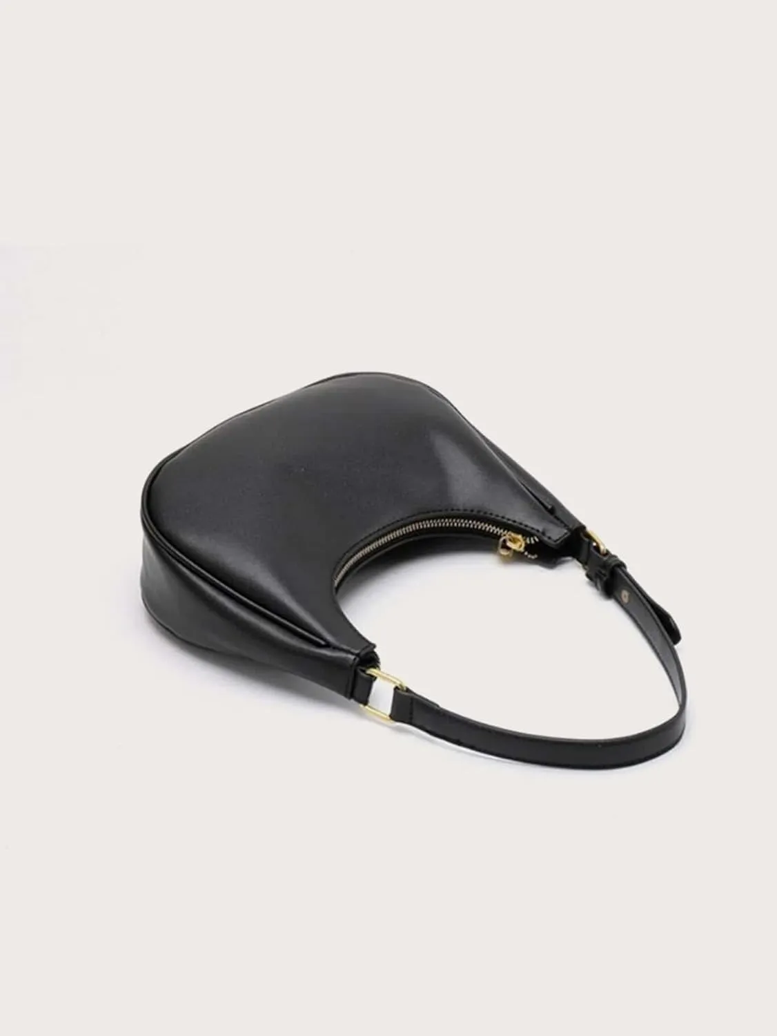 SweatyRocks Business Minimalist Crossbody Bag with Zipper Casual Clutch Hobo HandBag