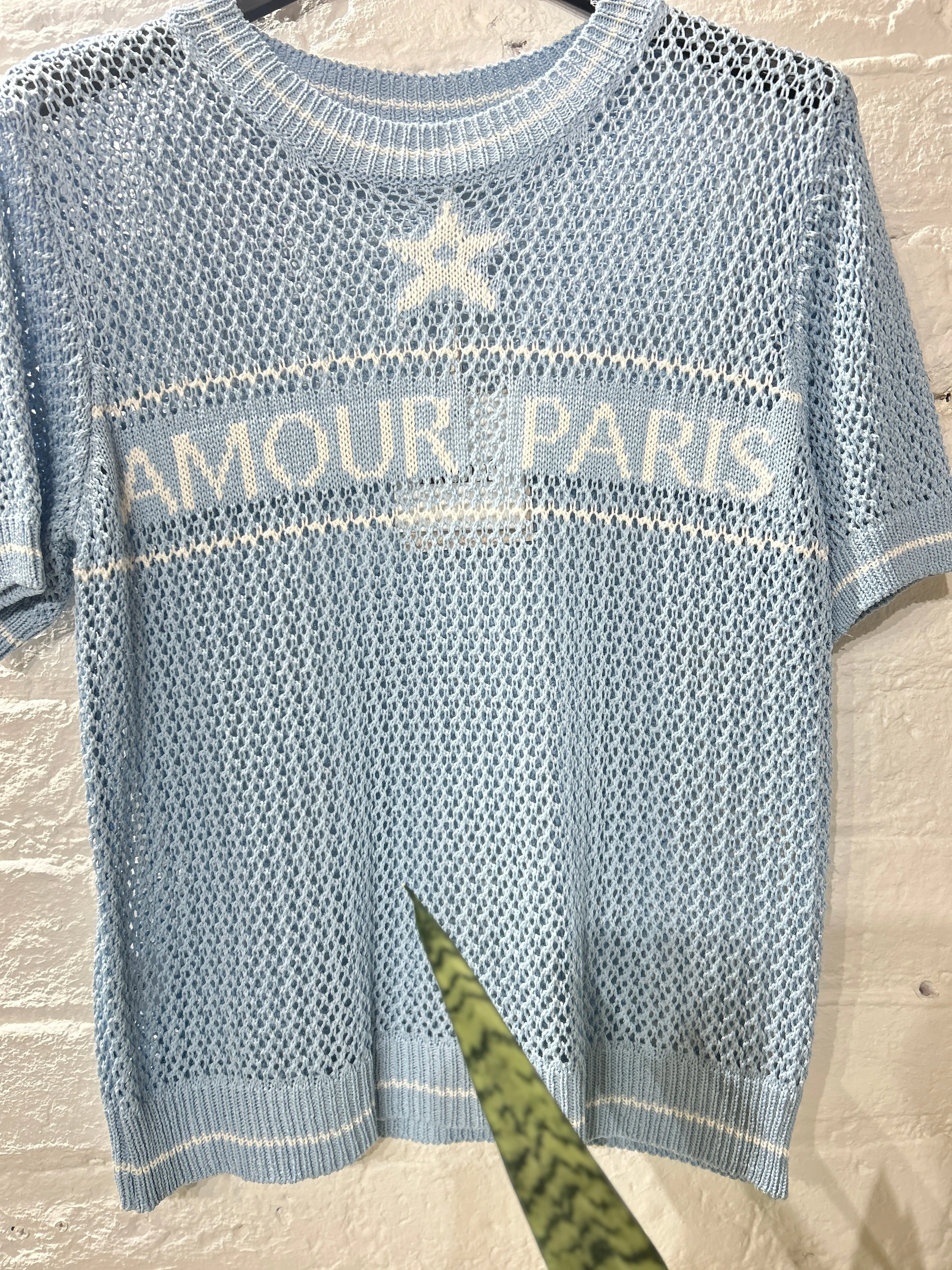 The Amour Paris Summer Net Short Sleeve Jumper