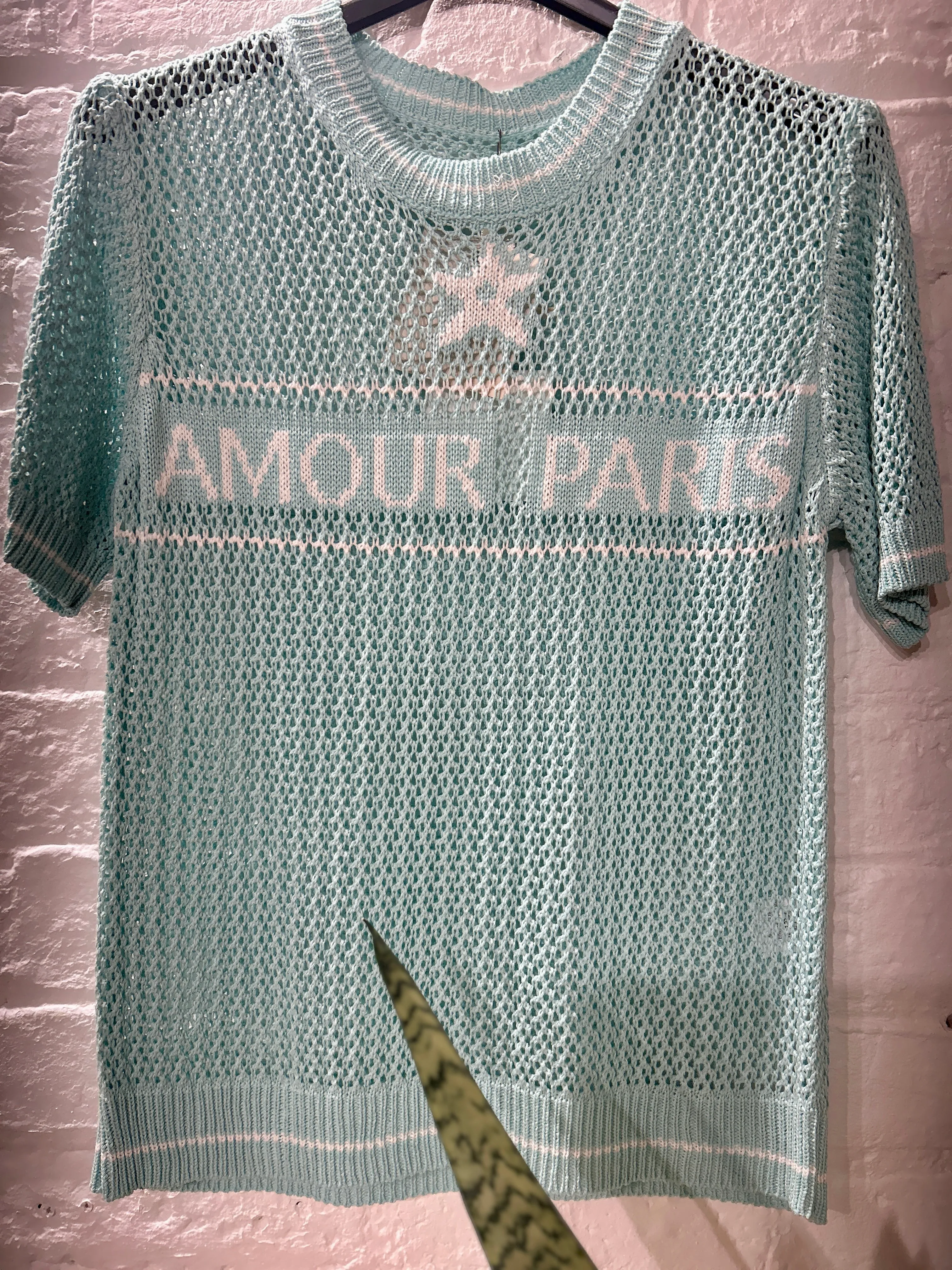 The Amour Paris Summer Net Short Sleeve Jumper